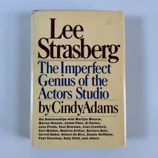 Lee Strasberg The Imperfect Genius Cindy Adams 1980 First Edition DoubleDay