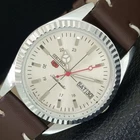 REFURBISHED SEIKO 5 AUTOMATIC 6309A JAPAN MENS VINTAGE SILVER WATCH a442845-1