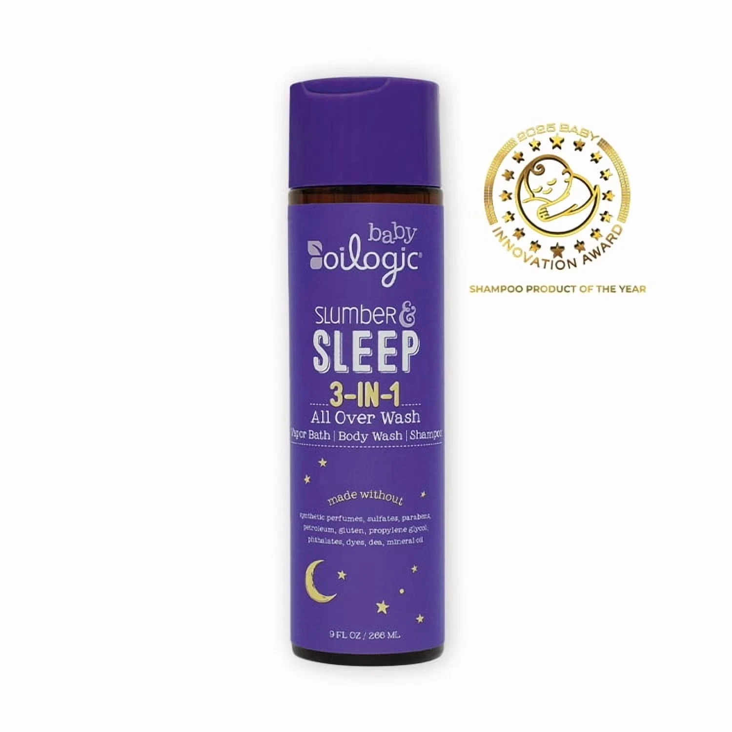 Oilogic 3 in 1 Slumber & Sleep Baby Safe Essential Oil Vapor Bath & Shampoo