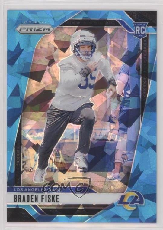2024 Panini Prizm Rookies Blue Ice Prizm 88/99 Braden Fiske #310 Rookie RC 1o2