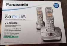 Panasonic Dect 6.0 Plus KX-TG4022 Expandable Digital Cordless Answering System 