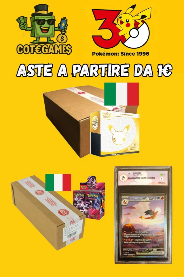 [HIGH END]🔥POKEMON TCG 30th ANNIVERSARIO 🔥ASTE 😍