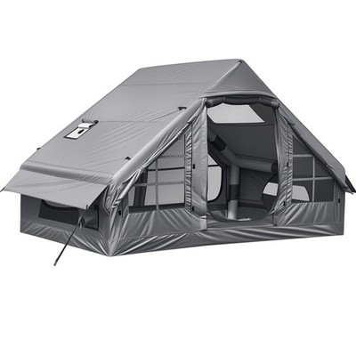 Inflatable Camping Tent for 2-4 People w/ Air Pump Blow Up Glamping Quick Setup