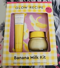 Glow Recipe Banana Milk Kit: Lip Gloss Souffle Moisture Cream Set, Brand New