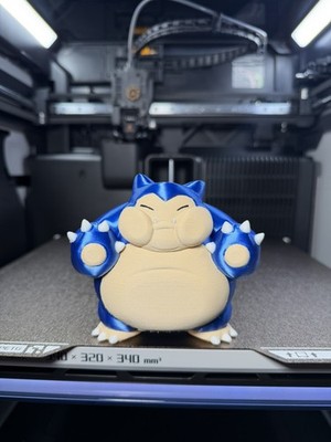 Cute ** SMALL ** Trapped Grumpy 4  Window Pokémon Snorlax   3D Print  