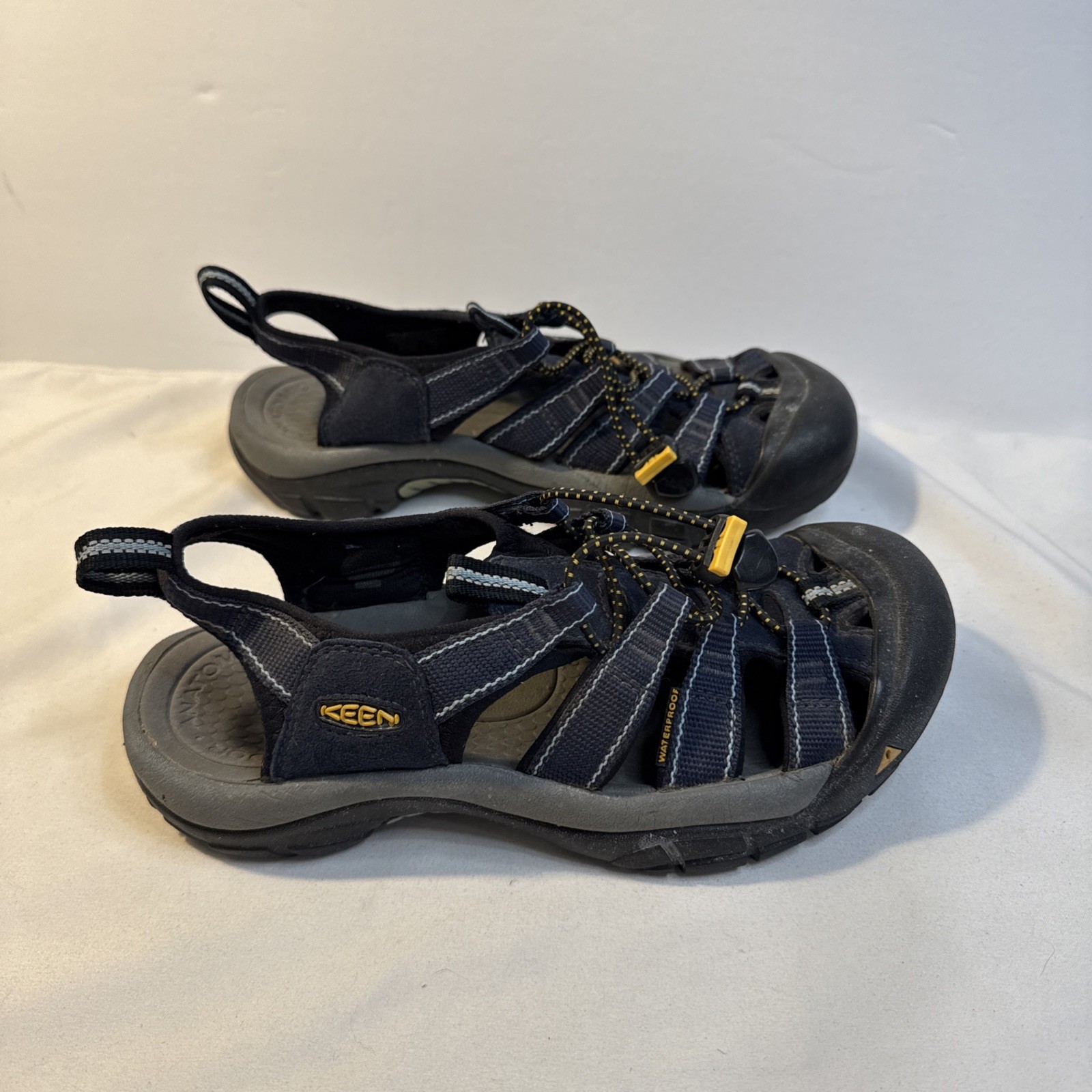Sandali KEEN escursionismo passeggio atletico impermeabili blu navy taglia 6 5 UK 4 5