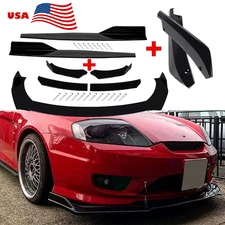 For Hyundai Tiburon Front Bumper Lip Chin Spoiler Body Kit Splitter Side Skirt