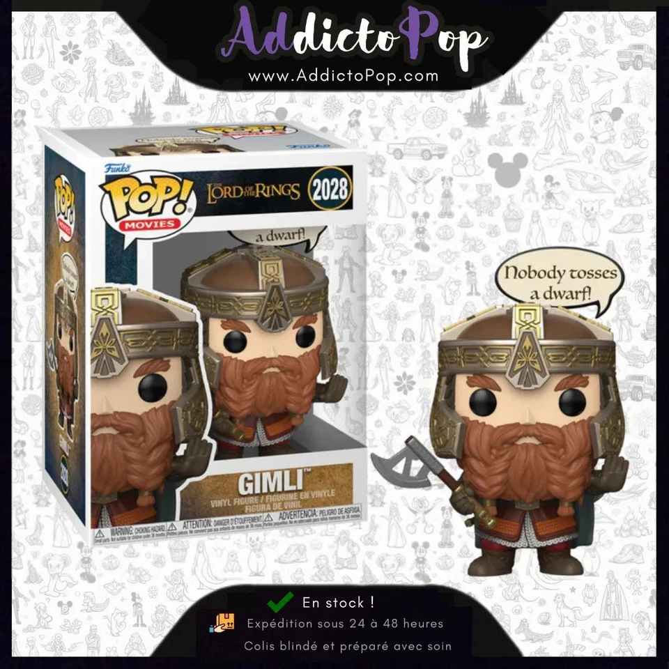 Gadget - Lord Of The Rings Funko Pop Sayings - Gimli -F- Funko