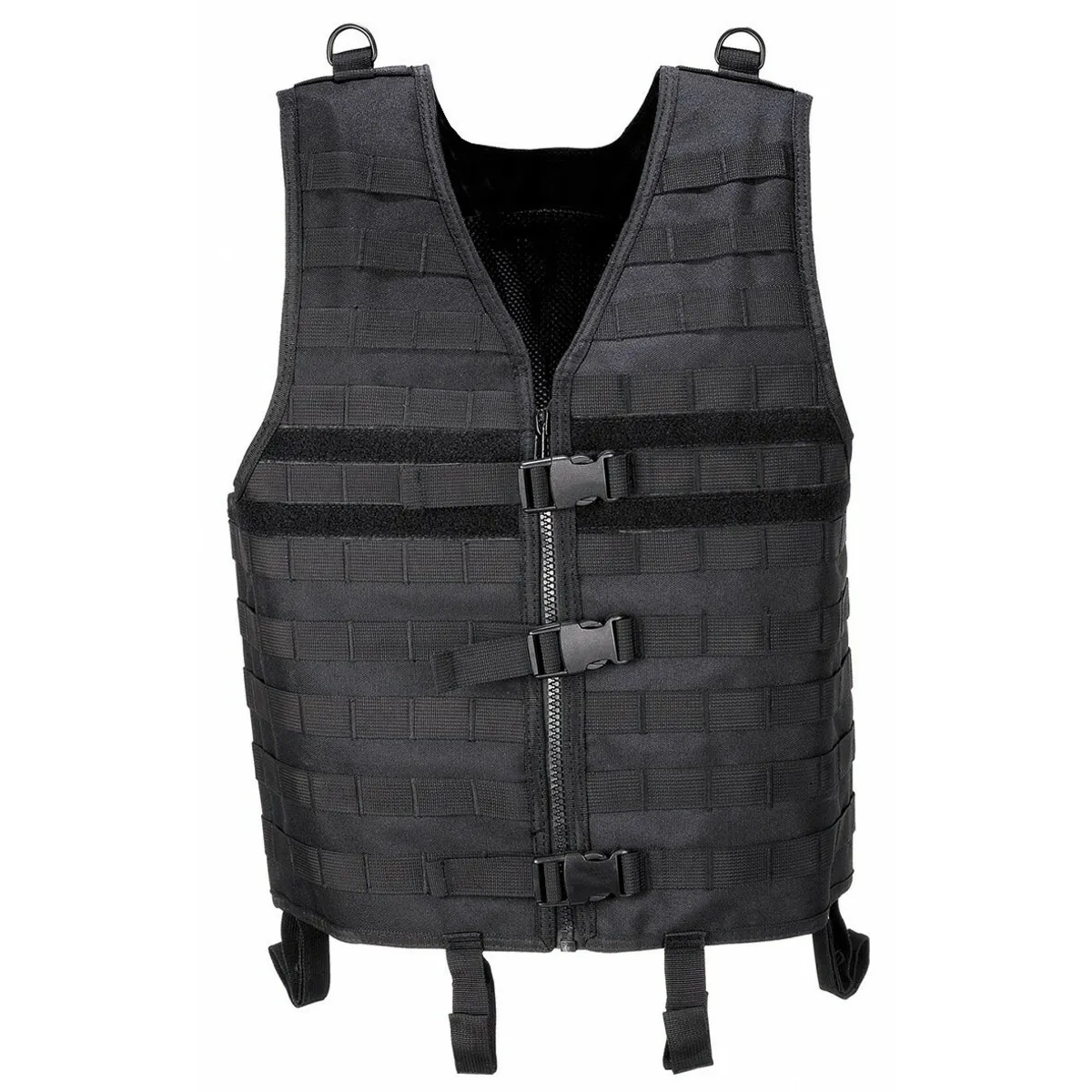 MFH Jacket Vest Tactical Military Man System Modular Light Black