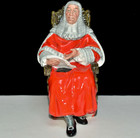 New ListingSigned Royal Doulton The Judge 1986 Figurine Hn2443, 6 5/8", Exc!