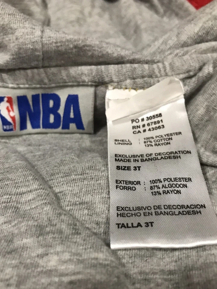 NBA Portland Trail Blazers Child/Youth Jogger/Track ZIp-Up Hoodie & Pants Set 3T - Image 4 of 4