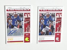 Rashee Rice 2023 Panini Chronicles Draft Picks Gold RC AUTO /10 Chiefs