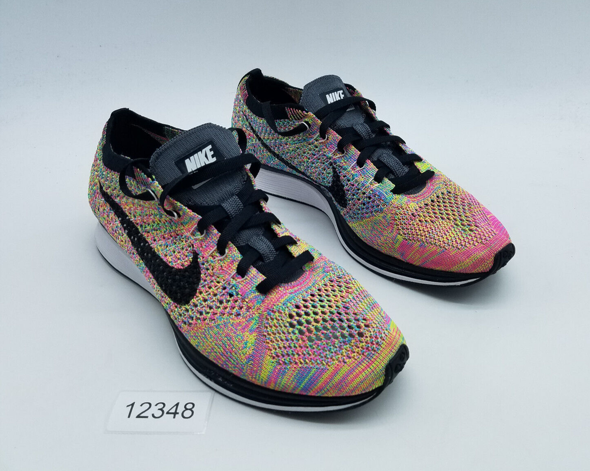 Nike Flyknit Racer Men's Size 7.5 Running Shoes Multicolor *Less