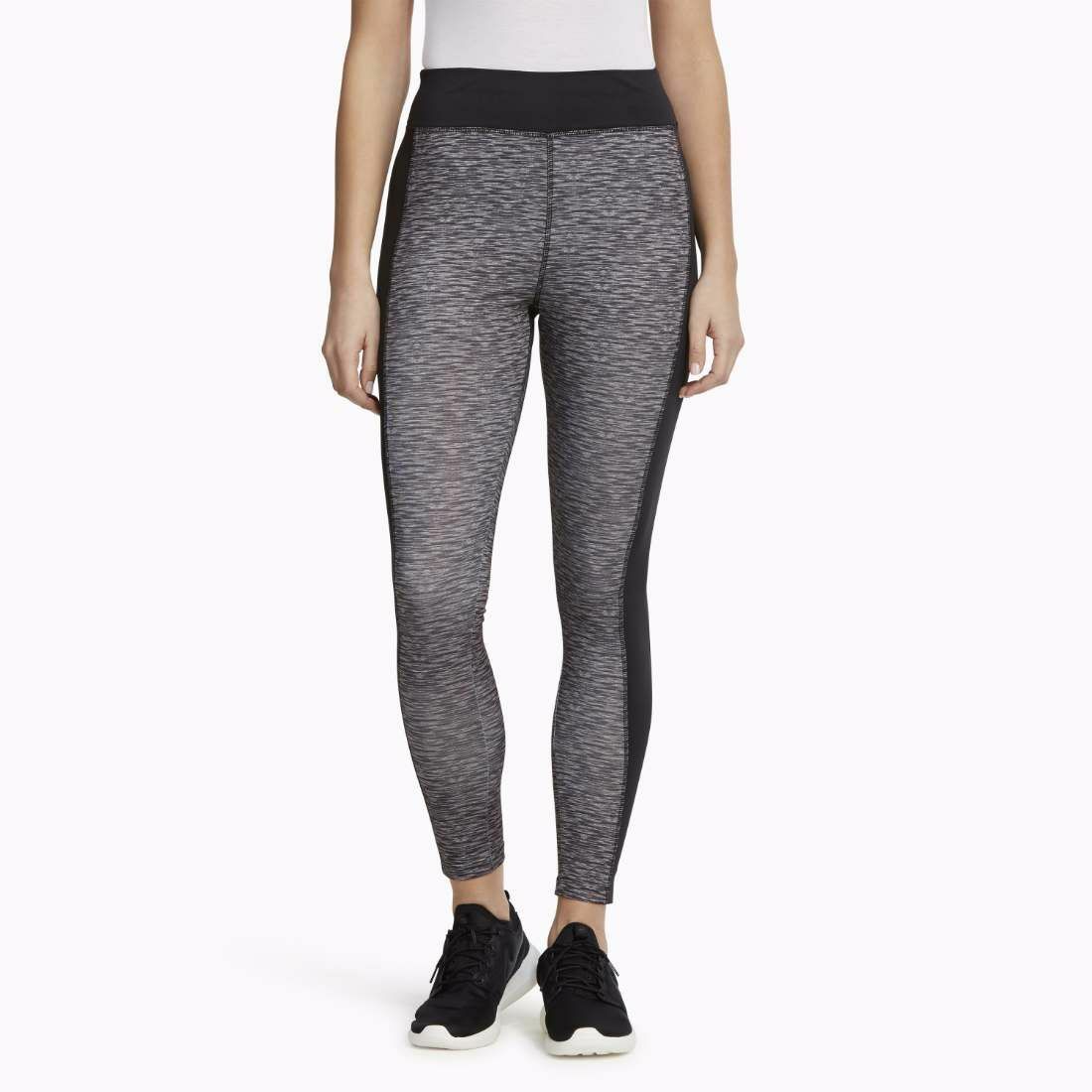 NEW Zone Pro Active Leggings Black/Spacedye Size M (810) FREE SHIPPING