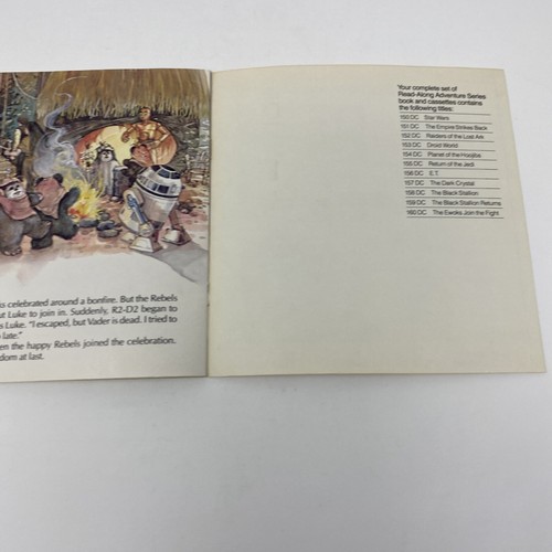 VTG. Star Wars Return of the Jedi The Ewoks Join the Fight Read Along NO TAPE - Imagen 9 de 11