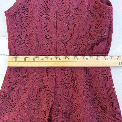 Zac Posen Girls Dress 7 Fit & Flare Sleeveless Burgundy NWT - Picture 8 of 9