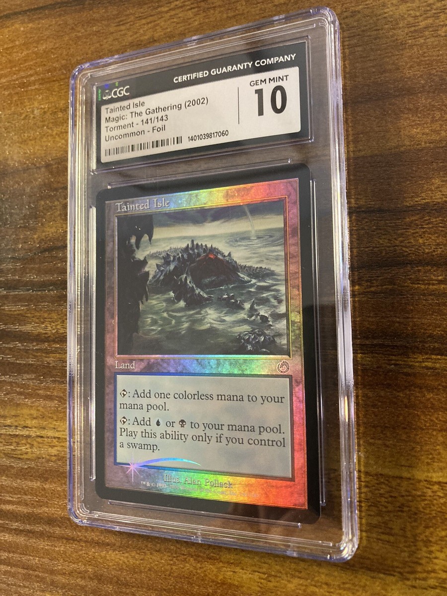 MTG✨TAINTED ISLE FOIL✨Torment CGC 10 GEM MINT Uncommon DUAL MANA