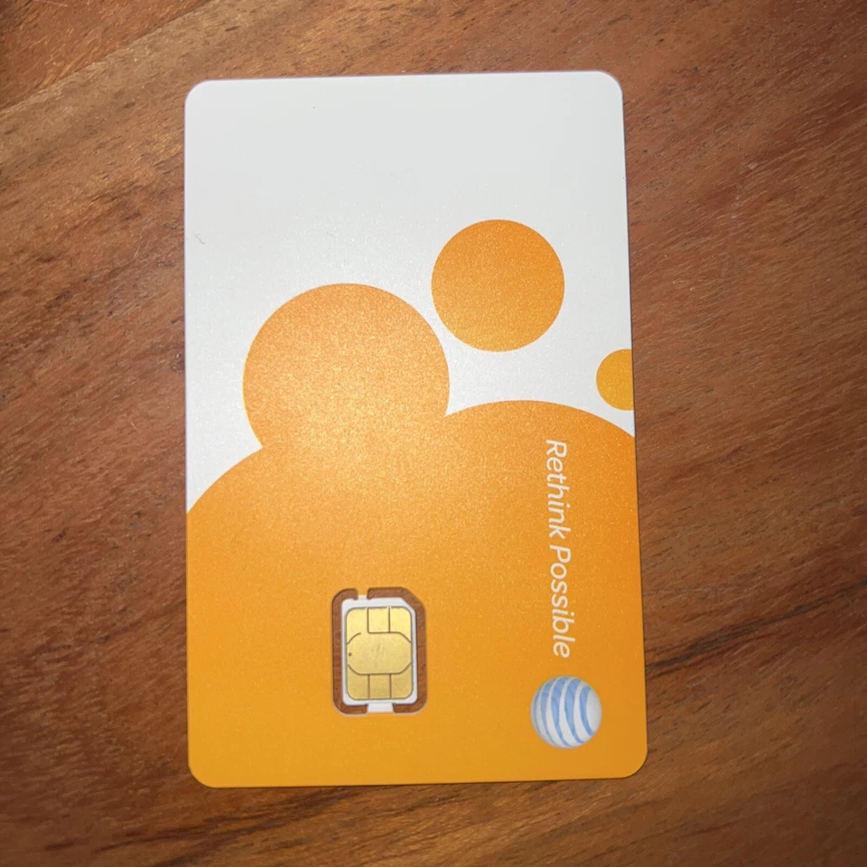 NEW Sim Card Sku#4098A - AT&T Motorola, Apple, Samsung, & more 4G SIM CARD  - Image 2 of 2