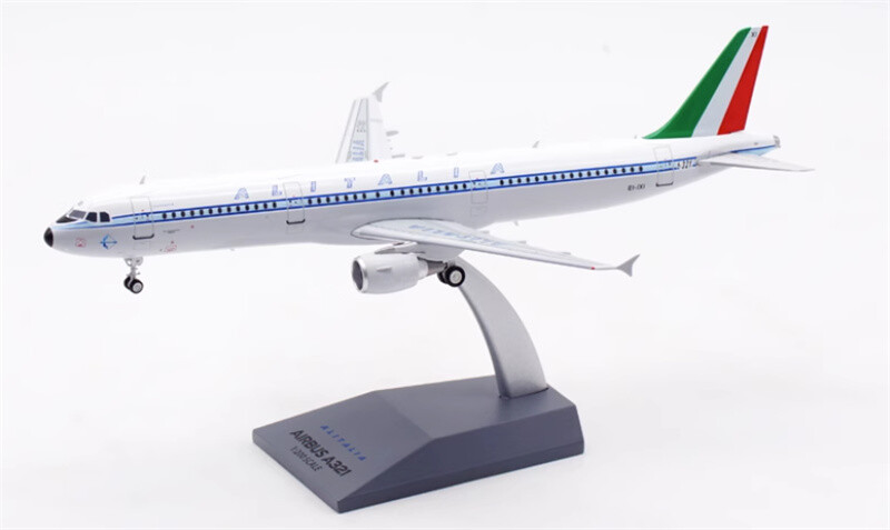 1/200 Alitalia A321航空機モデル Inflight FOR ALITALIA For Airbus A321 EI-IXI 1/200 Aircraft