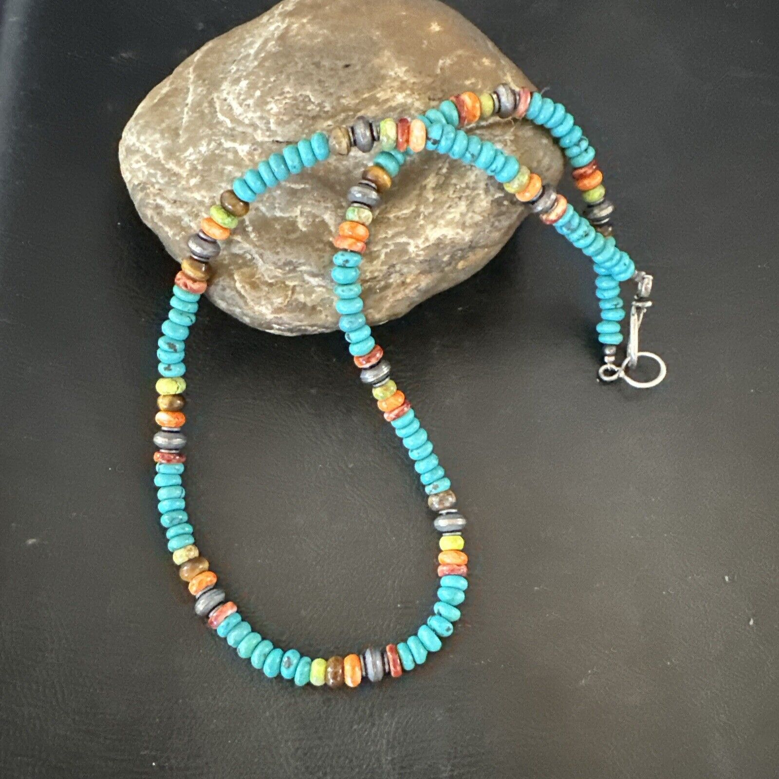 Native American Most Fab!! Vintage Santo Domingo White Shell Sterling Silver 195 Grams Necklace Native American Most Fab!! Vintage Santo Domingo White Shell Sterling Silver 195 Grams Necklace