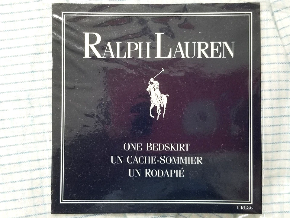 Falda de cama estilo volantes tamaño completo Ralph Lauren Cache-Casa de verano azul a rayas Foto 2 de 4