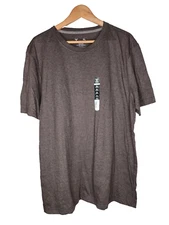 Xersion Xtreme Crew Neck Short Sleeve Tee in Dark Heather Gray Size XL