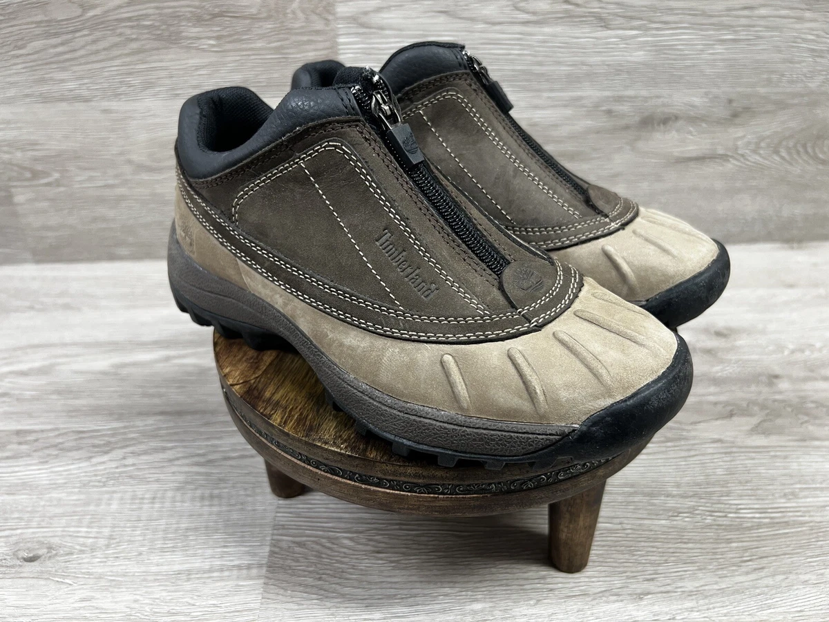 NEW Timberland Zip Up Duck Shoes Women Size 6 M Waterproof Brown Hike Boot 84646