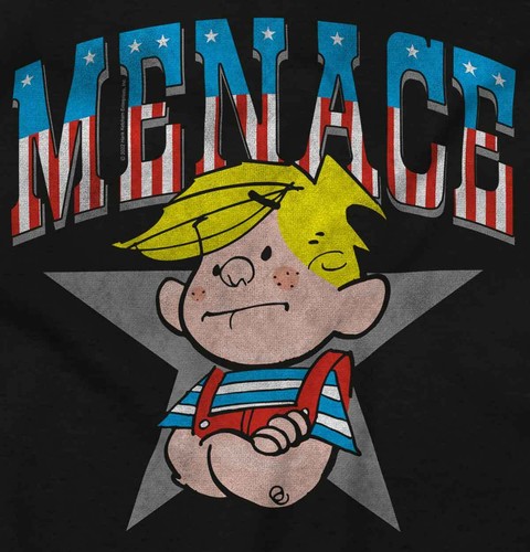 Retro Dennis The Menace American Star Crewneck T Shirts Boy Girl - Picture 2 of 10