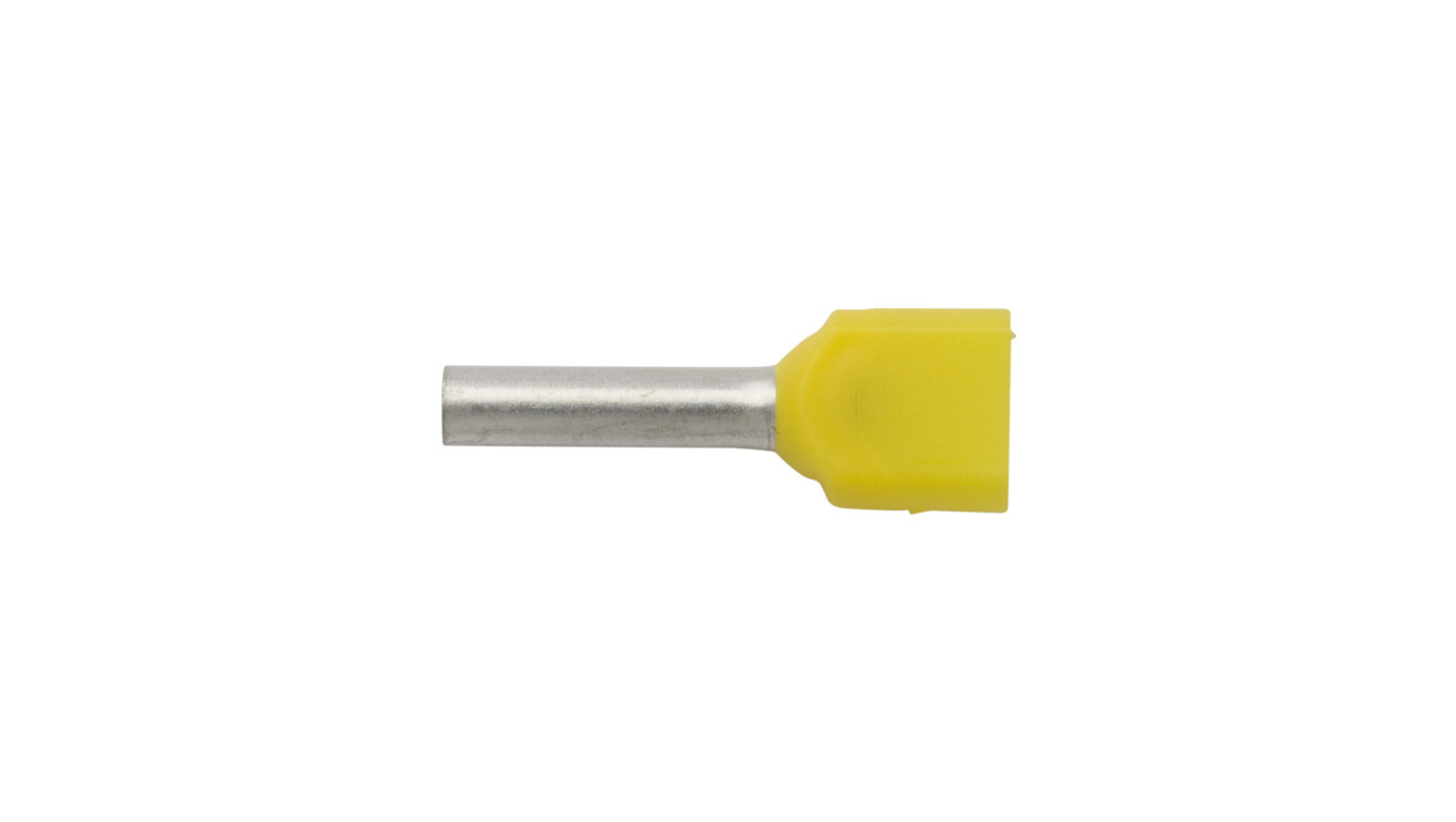 Insulated ferrule terminal HI 2X1/10 yellow E08KH-02020104921 /100pcs/ /T2UK