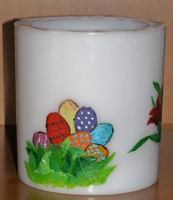 Wachs-Laterne,Wachs-Windlicht,Teelicht-Halter aus Wachs - tolle Deko Ostern - Bild 1 von 3