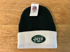 New York Jets Youth Cuffed Beanie Winter Hat Cap NWT