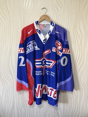 KLOTEN FLYERS ICE HOCKEY VINTAGE SHIRT JERSEY #20 PAVONI TRIKOT SWITZERLAND