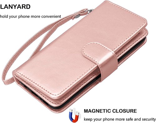 Funda de cuero billetera con soporte para teléfono Samsung Galaxy A15 A14 A54 5G A03S A13 - Imagen 24 de 75