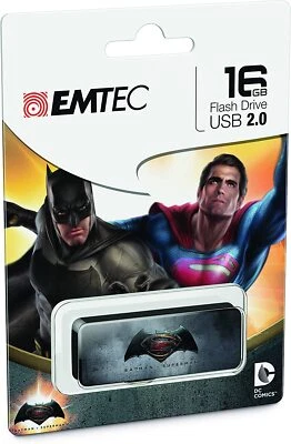 Clé USB 16Go EMTEC Batman VS Superman Vista/XP/7/8/10/11/MAC/Linux Neuf