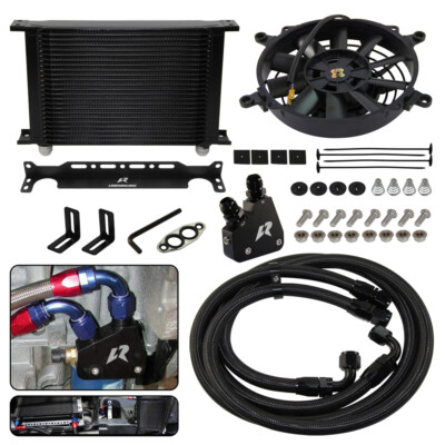 25 reihiger Motorölkühler Kit für Chevrolet Korvette C5 C6 C7 LS1 LS2+7 '' Lüfter