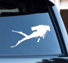 scuba diving sticker / car decal 