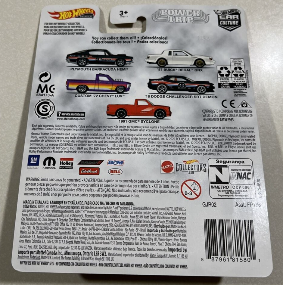 Hot Wheels Premium 2020 Motor City Muscle – Black ’87 Buick Grand National GNX Diecast Car - View #6