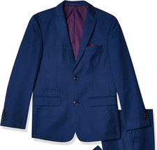 ISAAC MIZRAHI Navy Blue Wool Blend Blazer Coat Suit Jacket ONLY  4 BOYS NEW