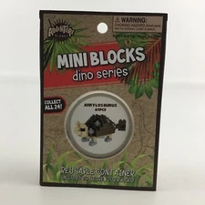Adventure Planet Mini Blocks Dino Series Reusable Storage Container Building Toy