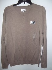 SONOMA - MEN - SWEATER - SEAL HEATHER - SIZE LARGE   BLK-88-32 