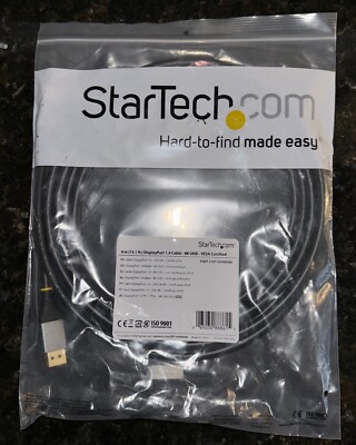 StarTech.com 13ft (4m) VESA Certified DisplayPort 1.4 Cable - 8K 60Hz HDR10 - Ul