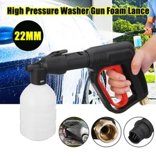 M22 22mm Snow Foam High Pressure Washer Gun Car Wash Soap Lance Spray Jet Bottle
