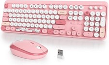 Combo de teclado y mouse inal mbricos, teclado ergon mico de tama o completo con