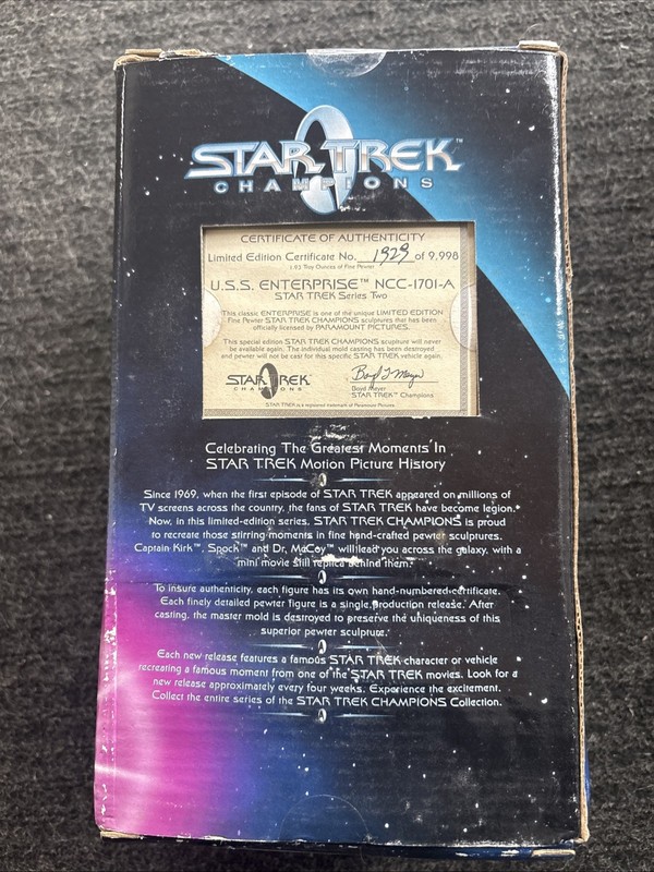Star Trek U.S.S. Enterprise NCC-1701- Ahead Warp One Limited Edition