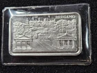 🌟  Pamp Suisse BERGAMO ITALY 1 oz .999 Vintage Silver Art Bullion Bar SEALED