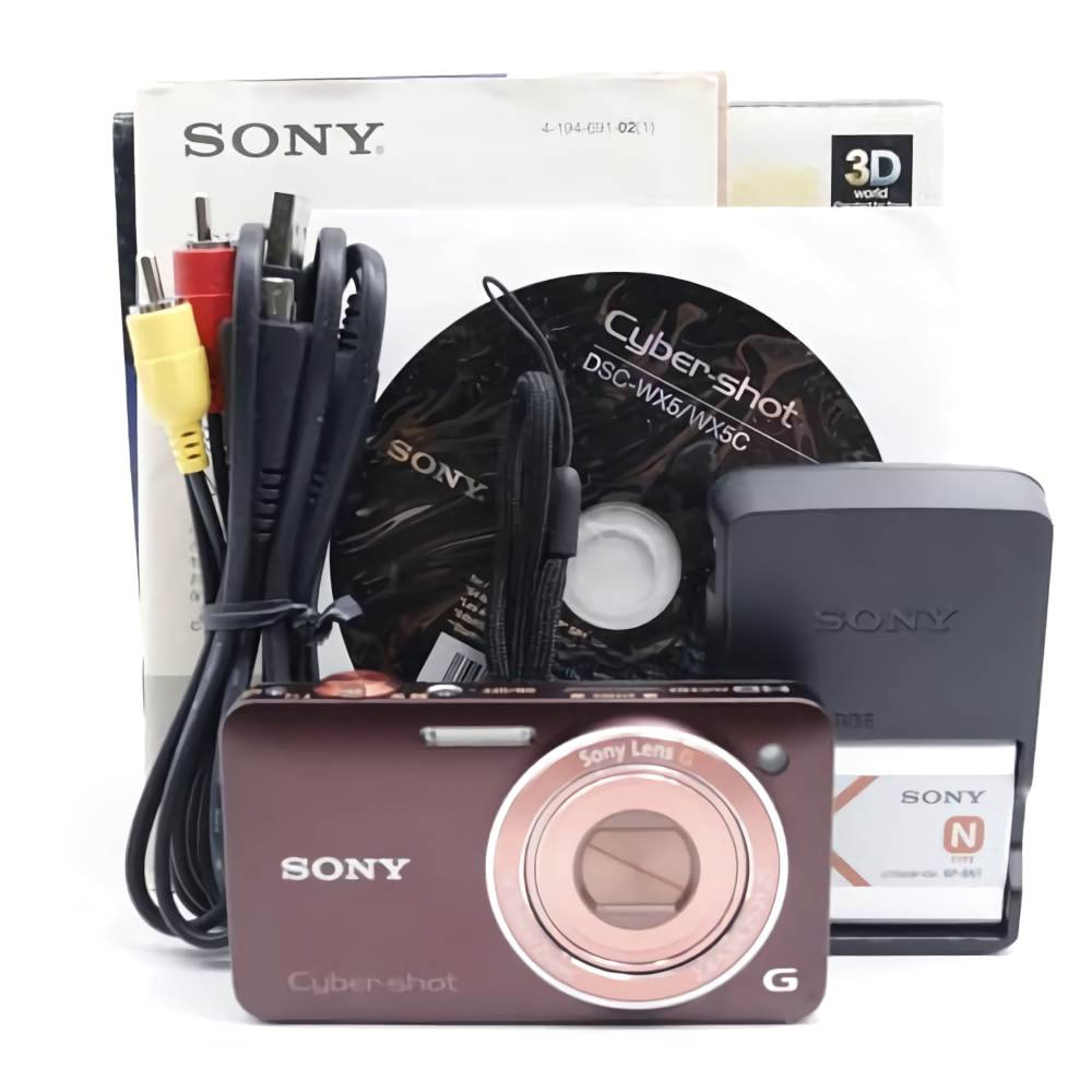 SONY Cyber-Shot DSC-WX5 ブラウン r80121 Sony Cyber-shot DSC-WX5 Brown 12.2 MP Compact Digital Camera From