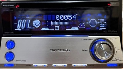 Pioneer Carrozzeria FH-P077MD 2DIN Car Audio CD MD Deck Tested Working l66