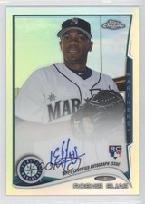 2014 Topps Chrome Rookie Auto Refractor 289/499 Roenis Elias #RE Auto g4i