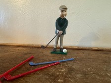 Vintage 1975 Wilton Cake Toppers - Golfer Golf Cart w/Clubs - NEW Old Stock