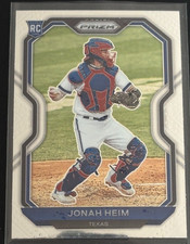 Jonah Heim 2021 Panini Prizm Tier II Rookie Card #143 Texas Rangers